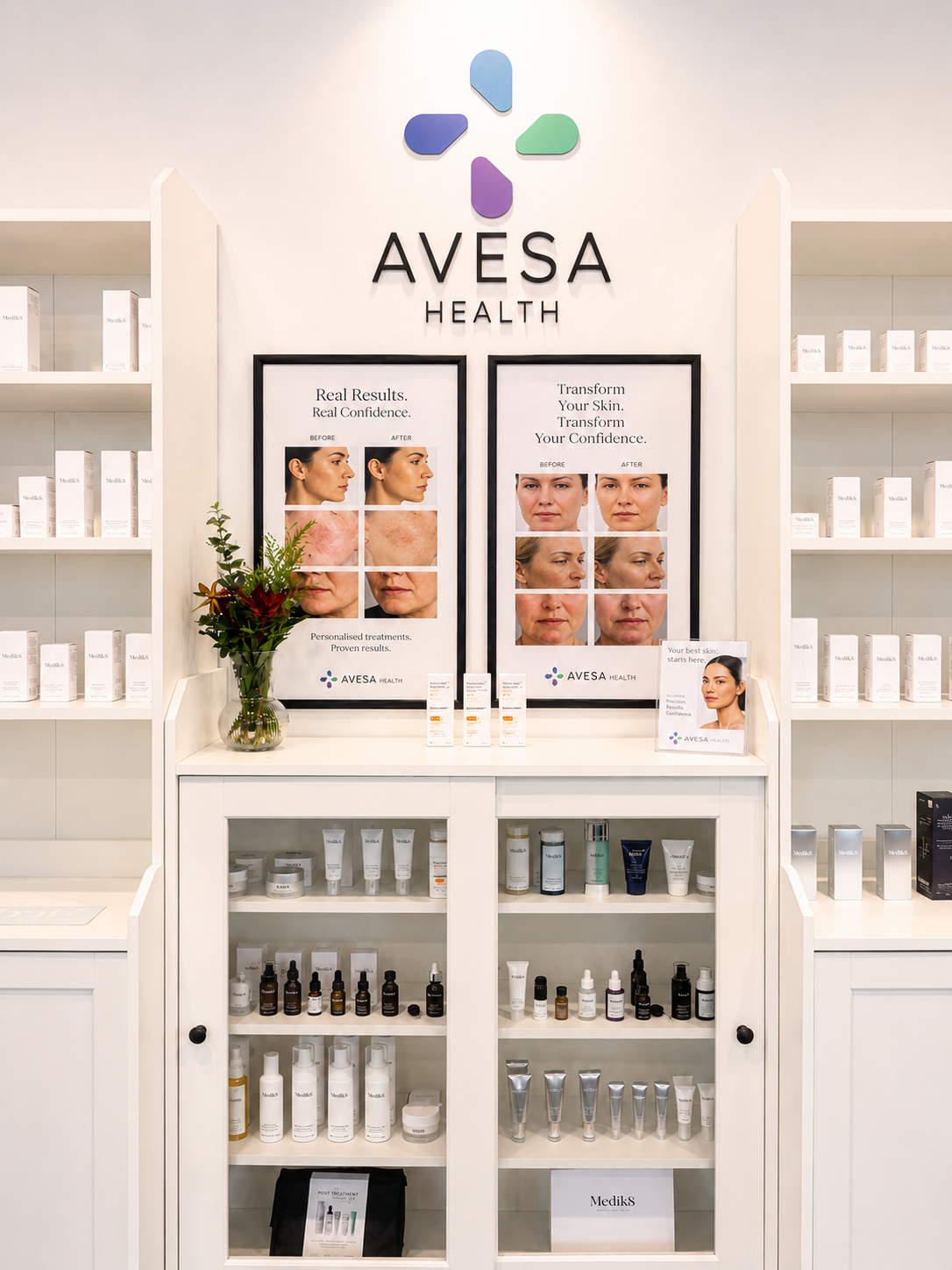 Medik8 products available in clinic at Avesa Health